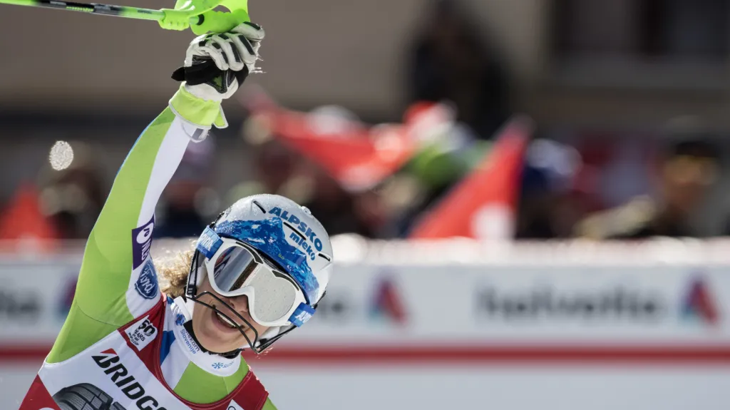 Šťastná Ilka Štuhecová