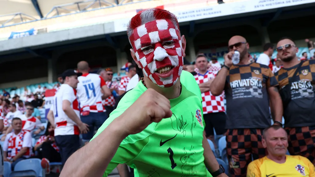 Fanoušek chorvatské fotbalové reprezentace