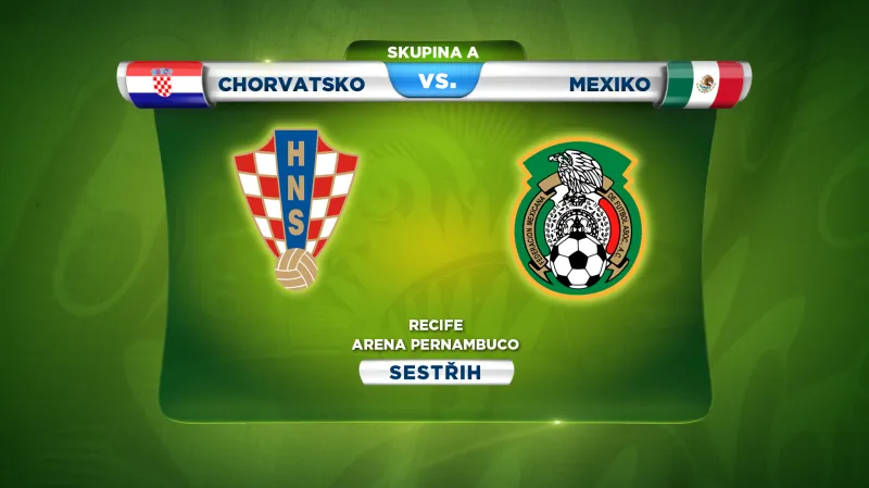 Sestřih utkání Chorvatsko - Mexiko