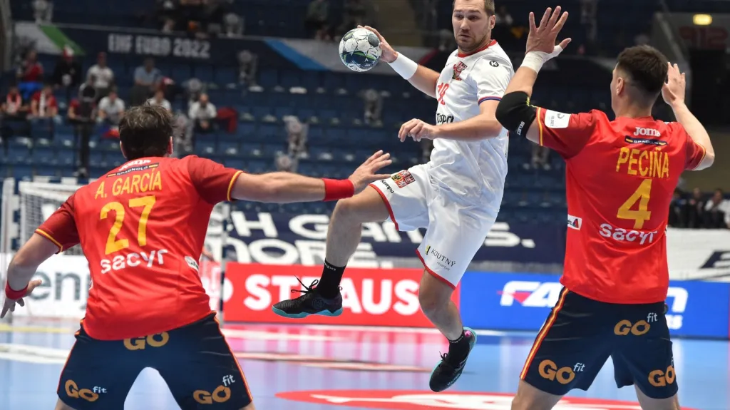 Tomáš Babák v utkání se Španělskem