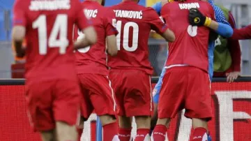 Radost srbských fotbalistů