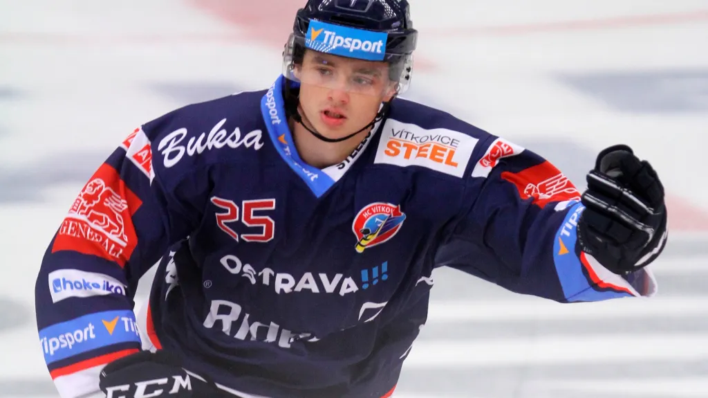 Patrik Zdráhal v dresu Vítkovic