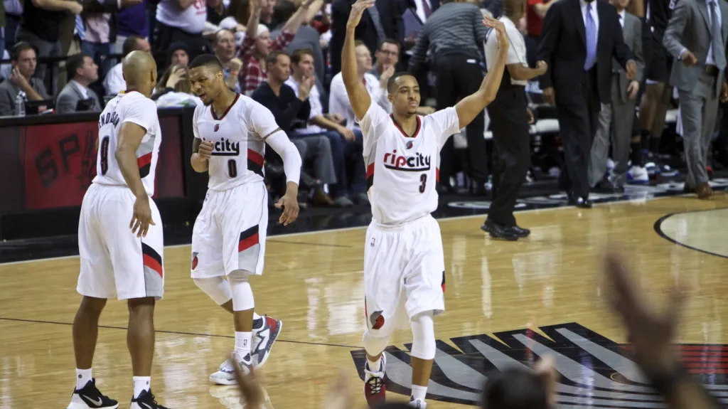 Radost basketbalistů Portlandu