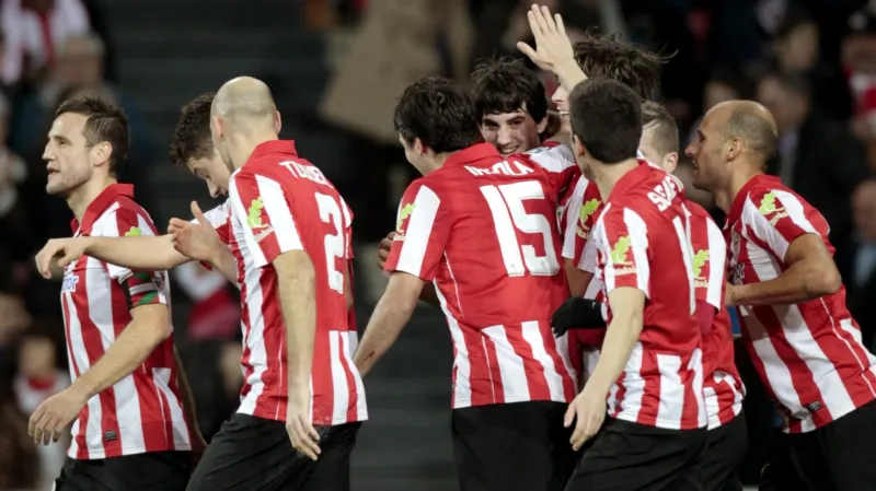 Radost fotbalistů Athletica Bilbao