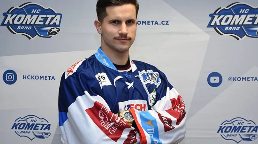Libor Kašík v dresu brněnské Komety