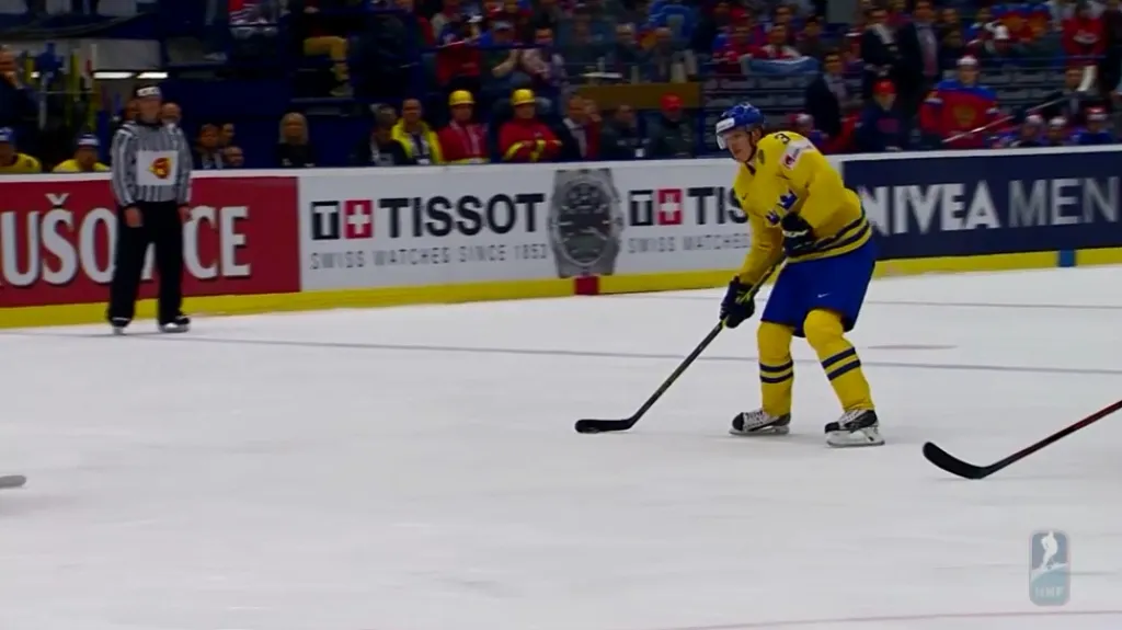 Gól v utkání Švédsko - Rusko: Klingberg - 1:3 (32. min.)