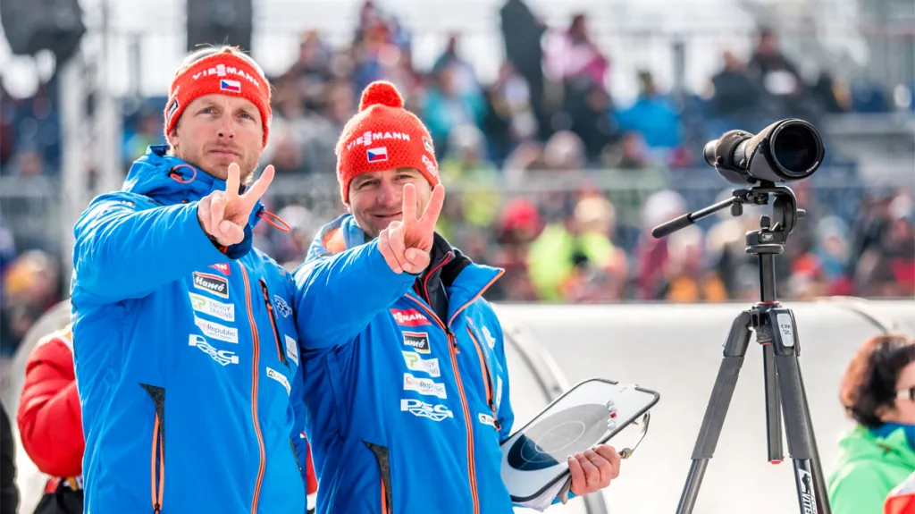 Trenéři Ondřej Rybář a Zdeněk Vítek