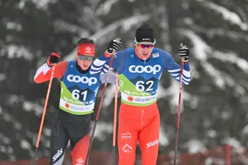 Michal Novák v závodě na 15 kilometrů