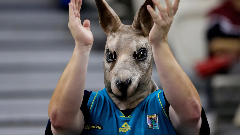 Fanoušek basketbalistů Austrálie