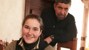 Šárka Záhrobská a její otec Petr