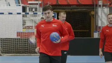 Házenkářská reprezentace přivítala Matěje Klímu