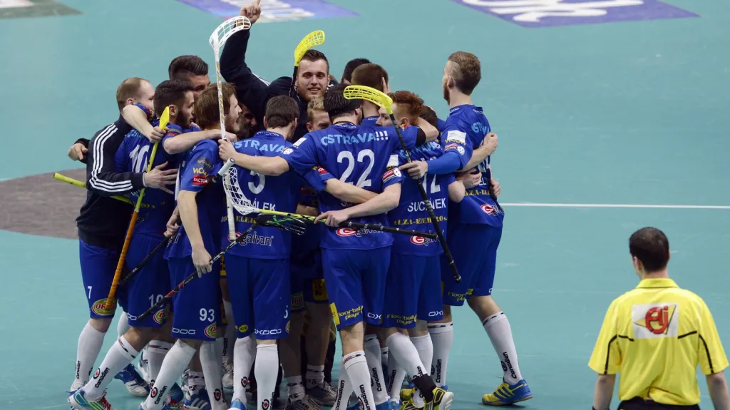Slavící florbalisté Vítkovic