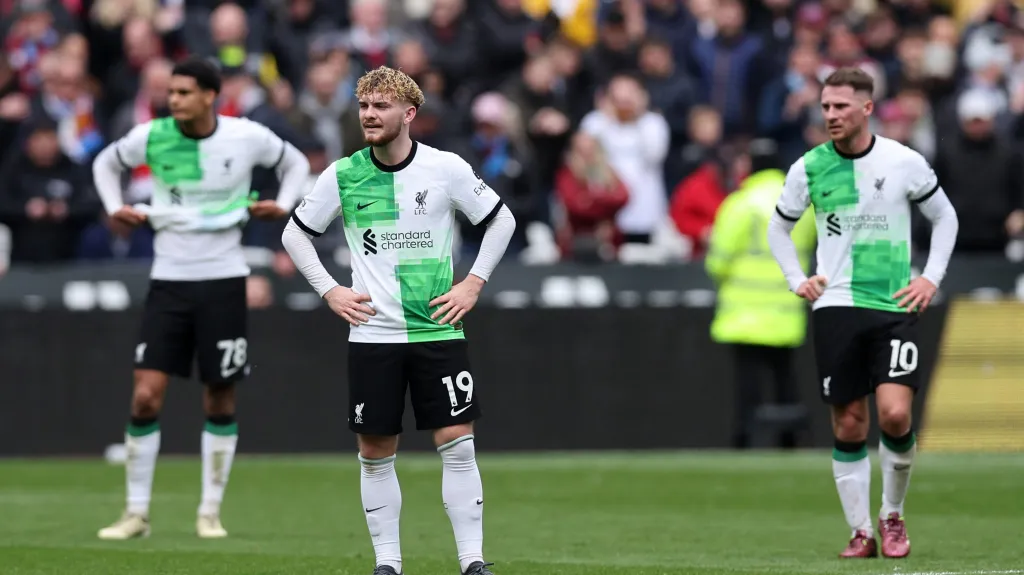 Zklamaní fotbalisté Liverpoolu