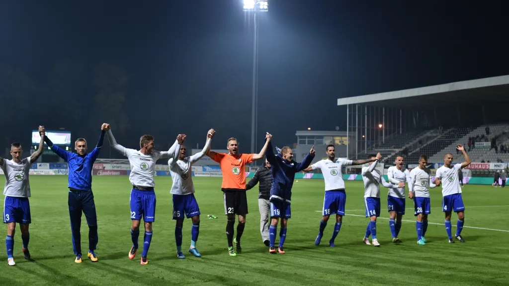 Radost fotbalistů Mladé Boleslavi
