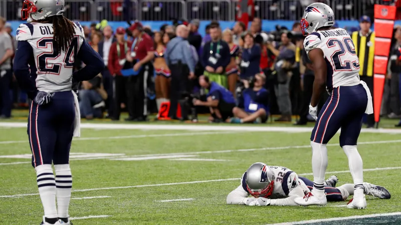 Zklamaní hráči New England Patriots