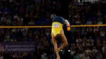 Zlatý skok tyčkaře Duplantise na ME v Římě