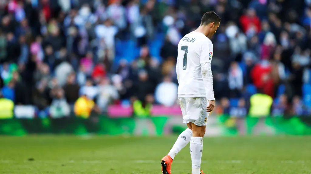Zklamaný Cristiano Ronaldo