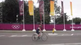 Josef Panuška na triatlonu při letní olympiádě v Londýně v roce 2012