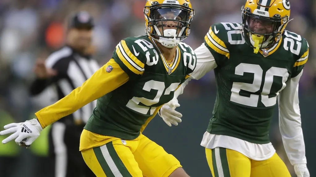 Radost obránců Green Bay Packers
