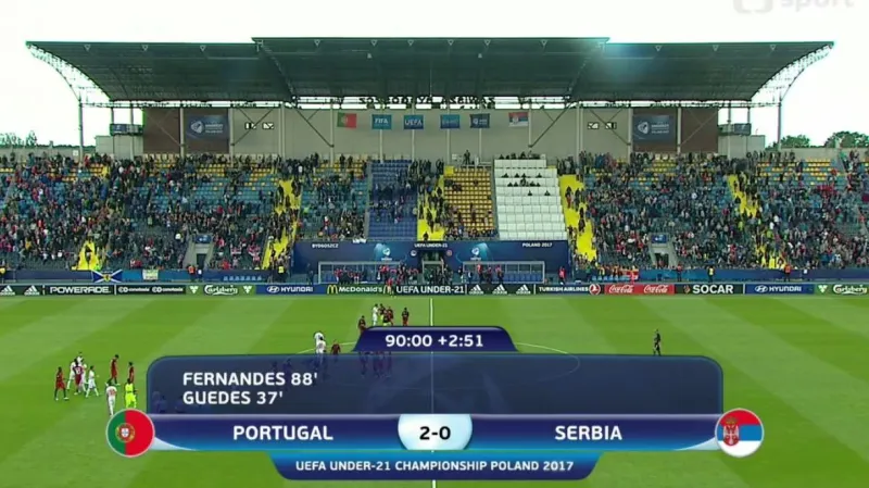 Sestřih utkání Portugalsko U21 - Srbsko U21