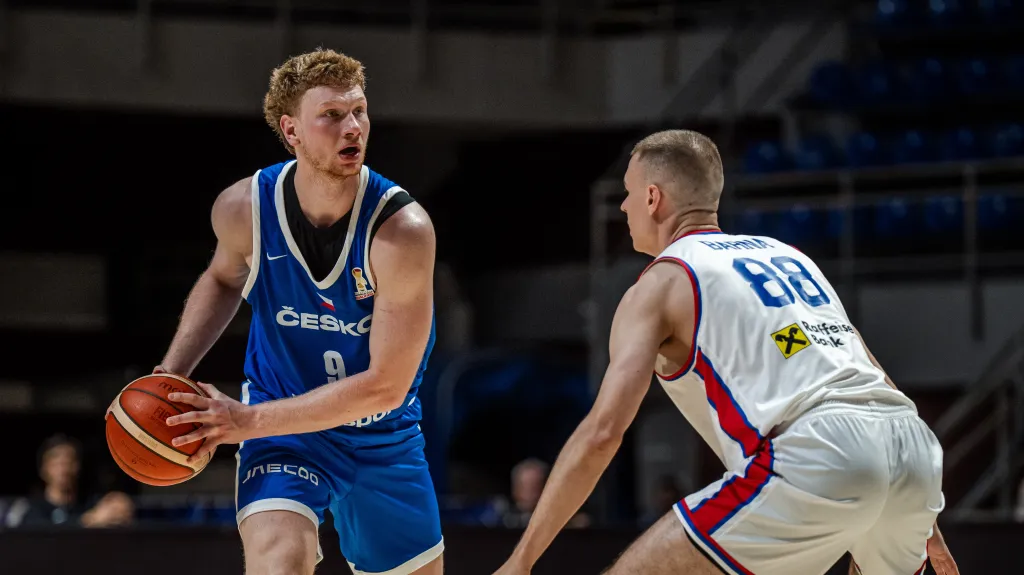 Jakub Nečas v přípravném utkání proti Srbsku