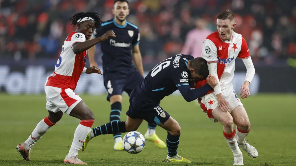 Zápas Slavie s Bilbaem v Lize mistrů