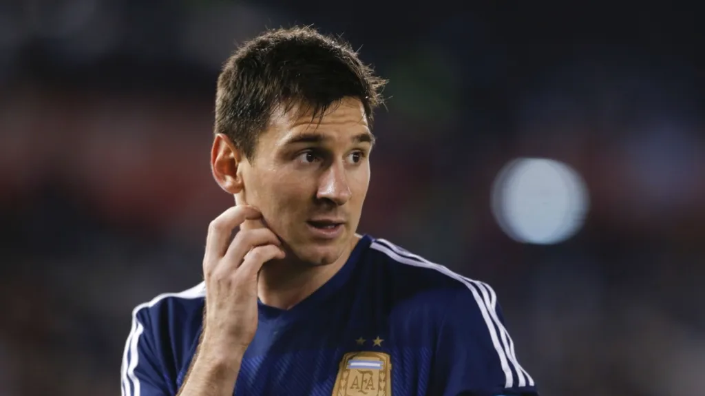 Lionel Messi v utkání  protu Trinidadu a Tobagu