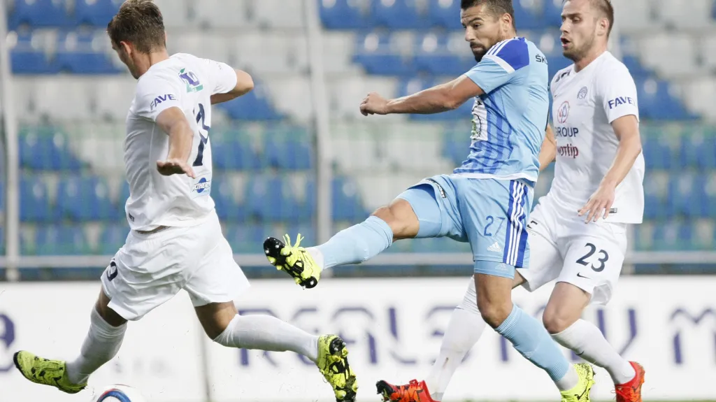 Milan Baroš v utkání Mladá Boleslav - Slovácko