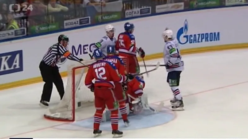 Sestřih čtvrtého finále KHL Lev - Magnitogorsk