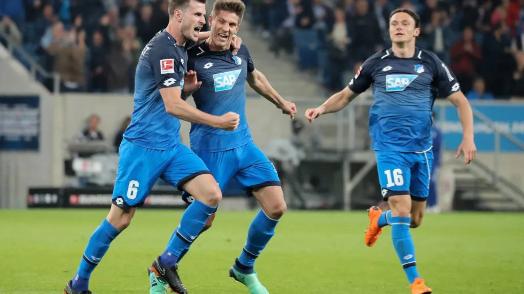 Radost fotbalistů Hoffenheimu