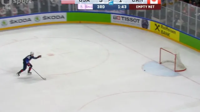 Gól v utkání USA - Kanada: Kreider - 4:1 (59. min.)
