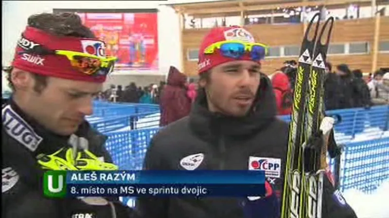 Kožíšek s Razýmem obsadili ve sprintu dvojic osmé místo