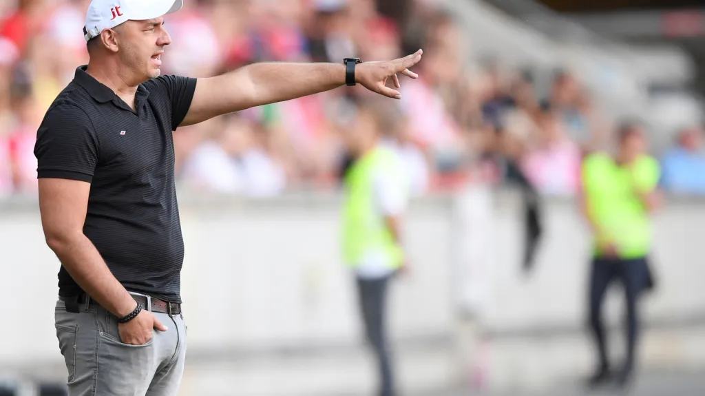 Trenér Slavie Jindřich Trpišovský