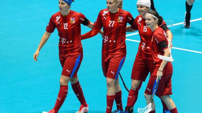 Sestřih florbalového utkání Česko - Slovensko