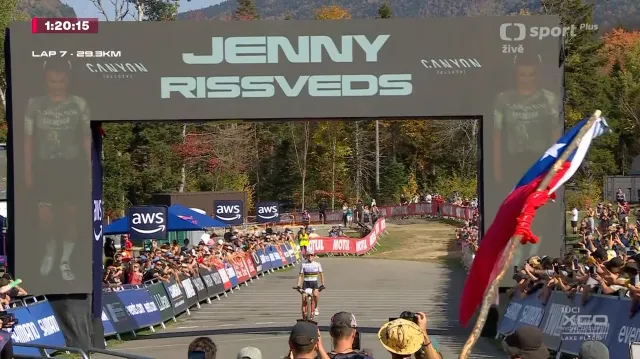 Závěr závodu cross country žen v Lake Placid