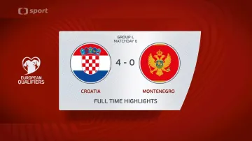 Sestřih utkání Chorvatsko – Černá Hora