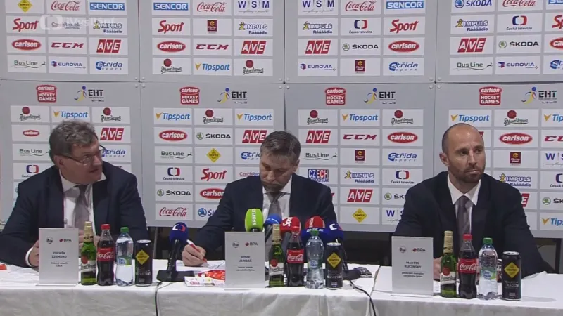Nominační tisková konference k blížícímu se MS v hokeji