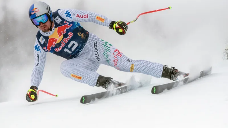 Italský lyžař Paris vyhrál potřetí v kariéře sjezd v Kitzbühelu