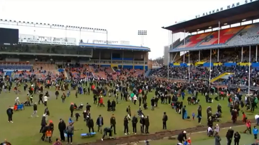 Švédský fotbalový stadion Råsunda