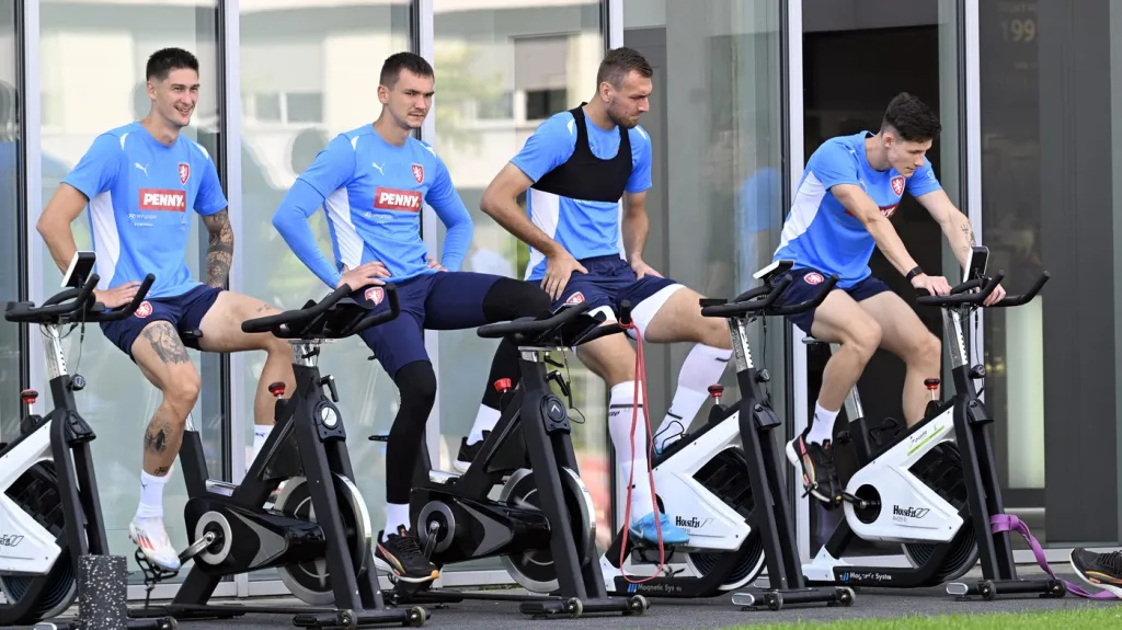 Trénink fotbalové reprezentace