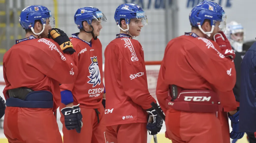 Česká reprezentace na tréninku