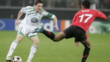 Utkání VfL Wolfsburg - Manchester United