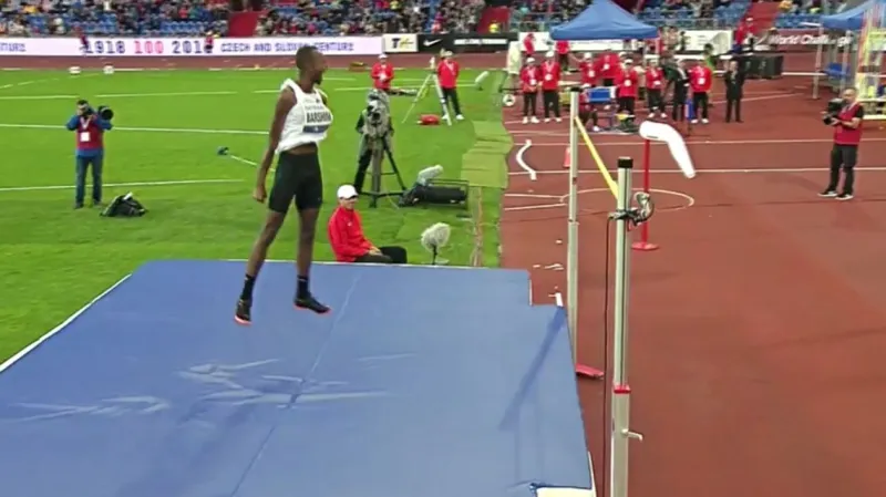 Závěr soutěže výškařů v Ostravě s rekordem mítinku Baršima