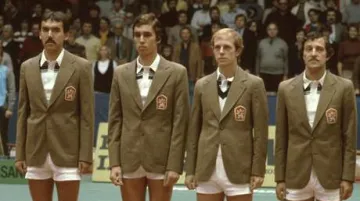 Československý daviscupový tým v roce 1980
