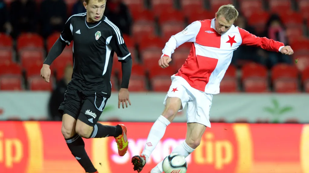 Stanislav Vlček v zápase se Žižkovem