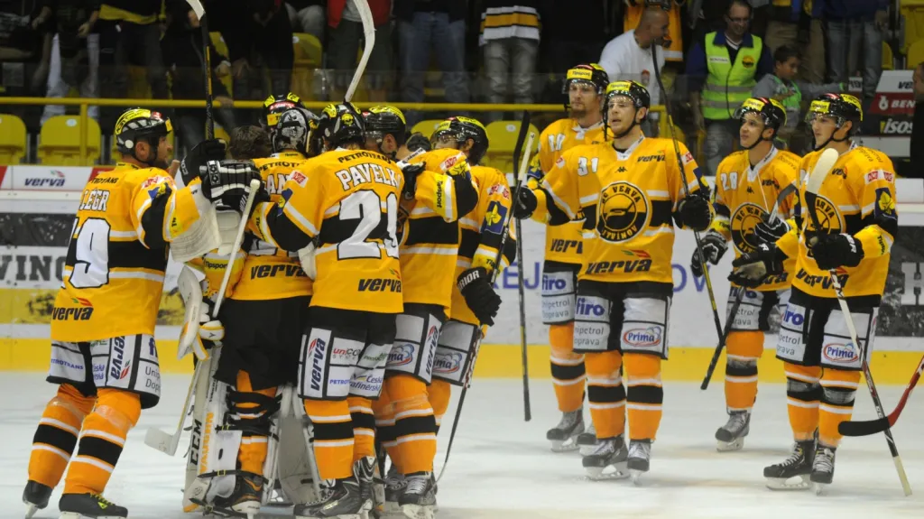 Slavící hokejisté Litvínova