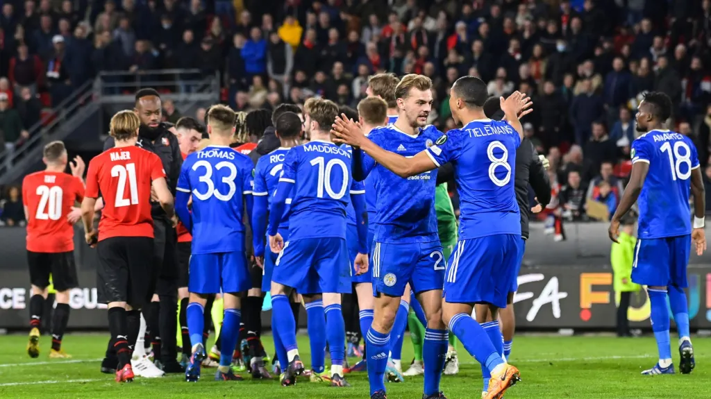 Fotbalisté Leicesteru se radují z postupu v Konferenční lize