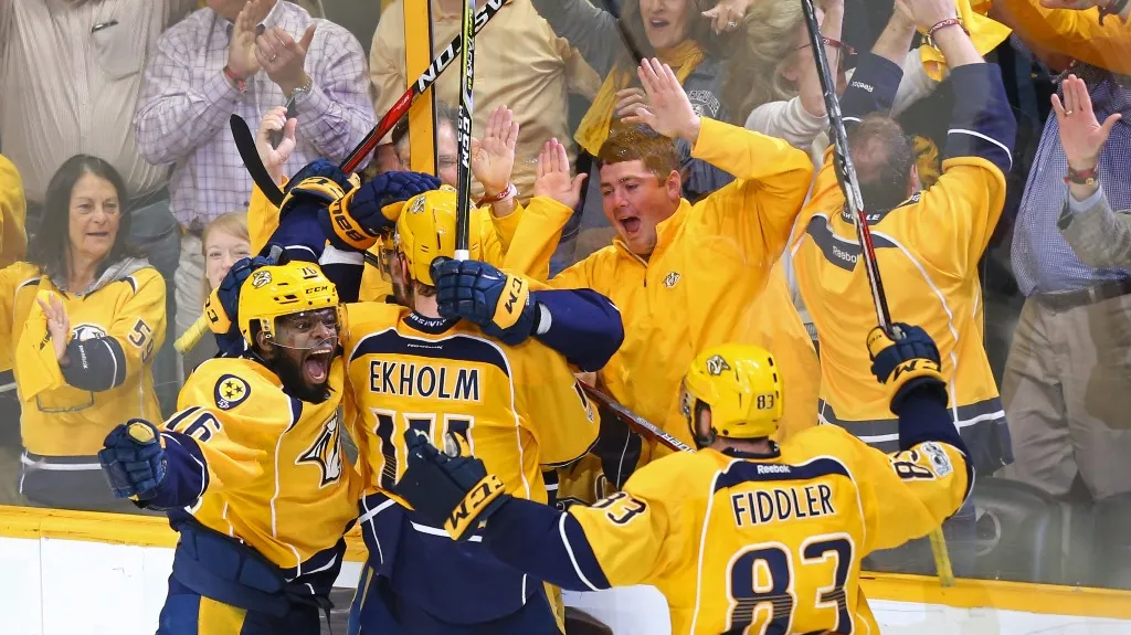 Radost hráčů Nashvillu