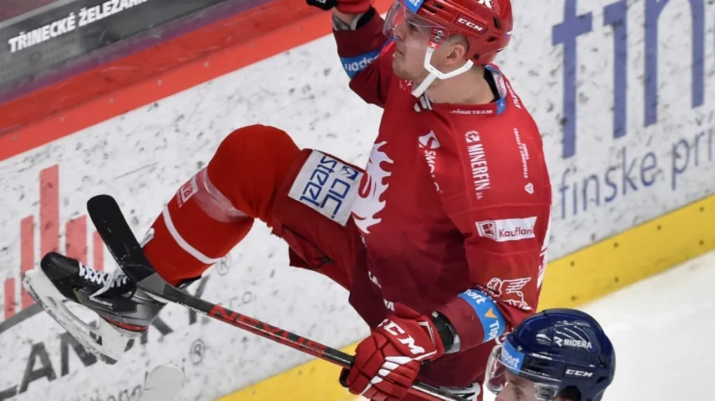 Andrej Nestrašil slaví branku proti Vítkovicím