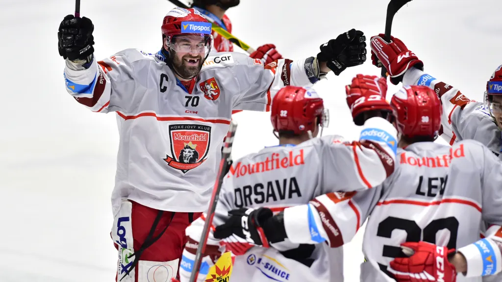 Radost hokejistů Hradce Králové